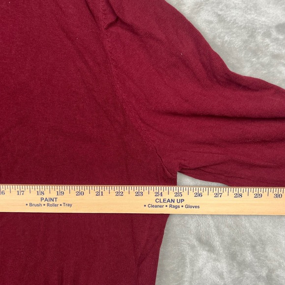 Jos A Bank Traveler XXL Red 1/4 Zip Pullover Sweater Long Sleeve - Picture 4 of 7